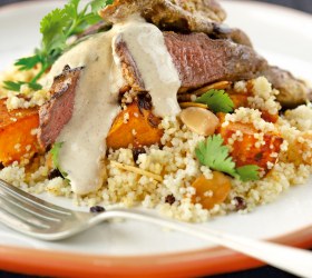 Middle Eastern Yoghurt Lamb with Pumpkin Couscous Middle Eastern Yoghurt Lamb with Pumpkin Couscous