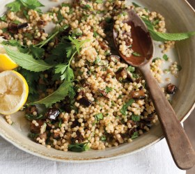 Ruby's Eggplant and Israeli Cous Cous Salad