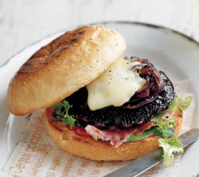 "Aussie" Mushroom Burger