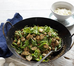 Pork, Mushroom and Kale Stir-Fry Pork, Mushroom and Kale Stir-Fry