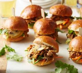 Pulled Pork and Mushroom Sliders
