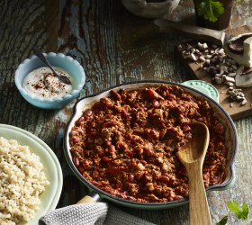 Beef and Mushroom Chilli Con Carne with a Cayenne Kick