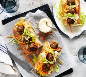 Mushroom Meatball Subs