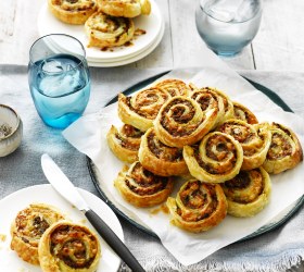 Mushroom and Pork Pinwheels