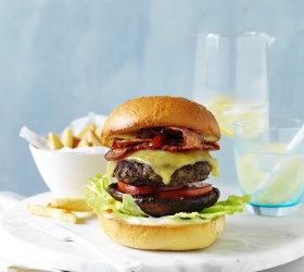 The "Ultimate" Beef and Mushroom Burger