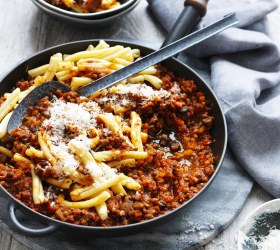 Mushroom and Lentil Bolognese sauce