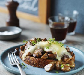 Mushrooms and Taleggio on Sourdough Mushrooms and Taleggio on Sourdough