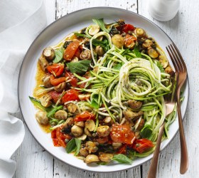 Zoodle and Mushroom salad Zoodle and Mushroom salad