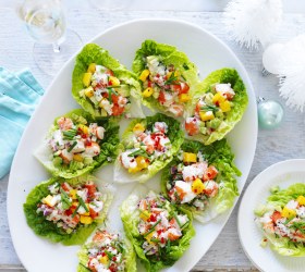 Avocado, Mango and Chilli Prawn Cups