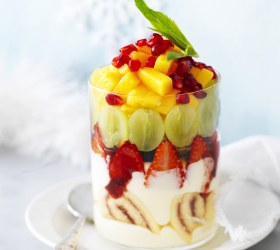 Summer Fruit Trifle In a Glass