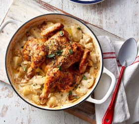Creamy One Pot Roast Chicken Creamy One Pot Roast Chicken