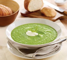 Avocado, Pea and Zucchini Soup
