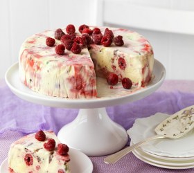 Raspberry Ripple & Peppermint Crisp Ice-Cream Cake Raspberry Ripple & Peppermint Crisp Ice-Cream Cake