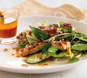 Quail Salad with Fresh Mint and Lime