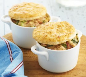 Individual Country Chicken and Vegetable Pies Individual Country Chicken and Vegetable Pies