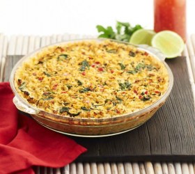 Thai Chicken Pie With Rice Crust