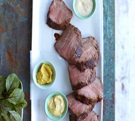 Marinated Roast Beef with Mustard
