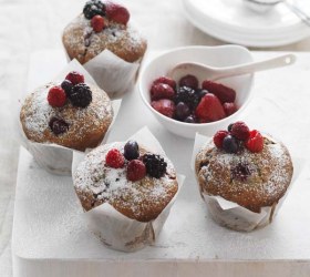 Mixed Berry Buttermilk Muffins