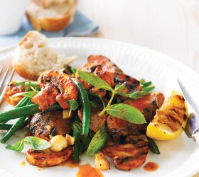 Barbecue Mushroom & Lamb Salad
