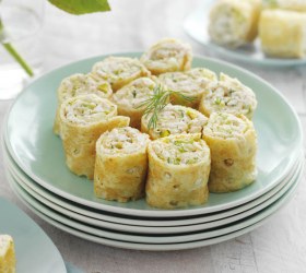 Chicken, Celery & Mayo Crepe Rolls