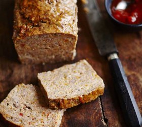 Beef & Pork Meatloaf with Sesame, Ginger & Soy Glaze