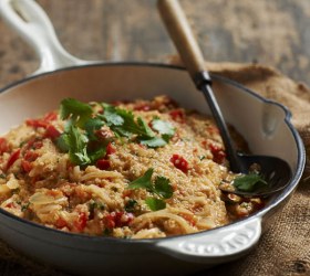 Tomato, chilli and capsicum quinoa