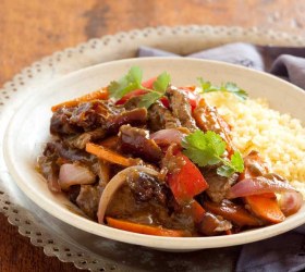 Quick Moroccan lamb stir-fry Quick Moroccan lamb stir-fry