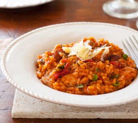 Oven baked chicken & chorizo risotto Oven baked chicken & chorizo risotto