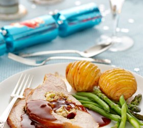 Turkey Breast with Cranberry and Leek Stuffing Turkey Breast with Cranberry and Leek Stuffing