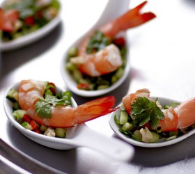 Mini Thai Prawn Salads with Coconut Dressing