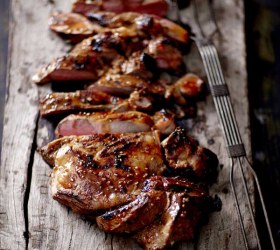 Barbecued Butterflied Leg of Lamb with Asian Flavours
