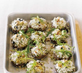 Lemon & Herb Pilaf Roasted Mushrooms