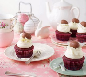 Red Velvet Easter Cupcakes