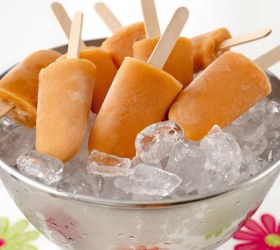 Tropical fruit and Coconut Icy Pops