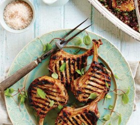 Grilled Pork Chops with Citrus Quinoa Salad