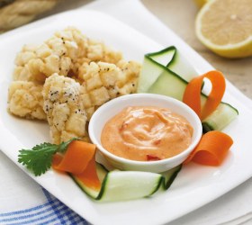 Salt and Pepper Calamari with Hot Smokey Mayo