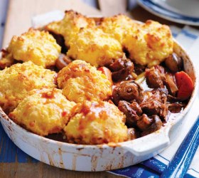 Braised Mushroom & Beef Casserole