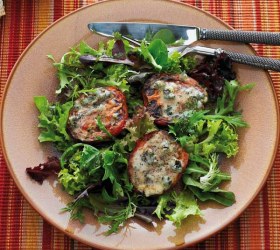 Grilled Tomatoes with Blue Cheese