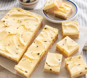Passionfruit Slice Passionfruit Slice