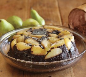 Chocolate and Fresh Pear Pudding