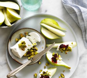 Goats Cheese and Pear Wedges