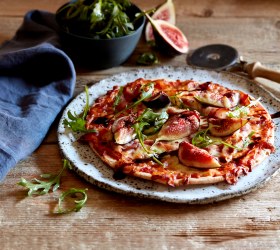 Prosciutto, Fig and Balsamic Glaze Pizza