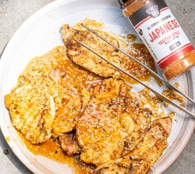 Pork Yakiniku with Miso Dipping Sauce