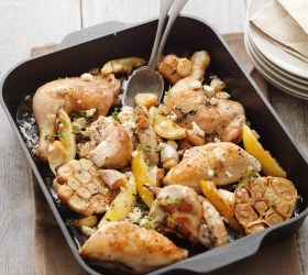 Roast Garlic and Lemon Chicken