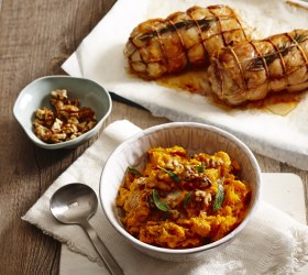 Roasted Pumpkin and Walnut Mash