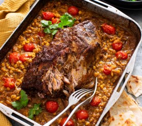 Slow Cook Pork Korma and Split Pea Curry