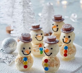 White Crackle Snowmen