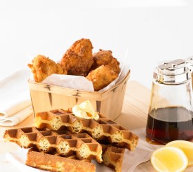 Southern Fried Chicken with Maple Syrup Waffle