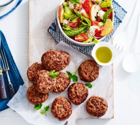 Turkey Rissoles with Panzanella Salad