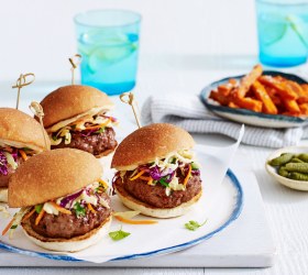 Turkey Sliders with Slaw and Spicy Mayo